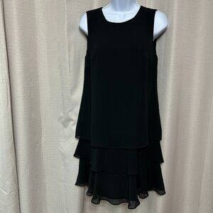 Lauren Ralph Lauren Sleeveless Tiered Shift Dress Women's Size 2 Black NWT